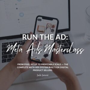 run the ad: meta ads masterclass product image