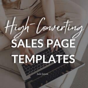 high converting sales page templates product image