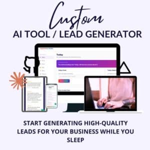 custom ai tool lead generator product image