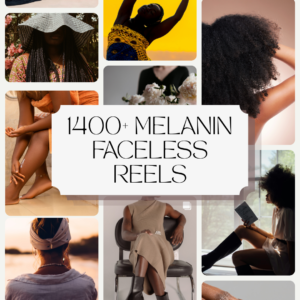 product image for melanin faceless reels