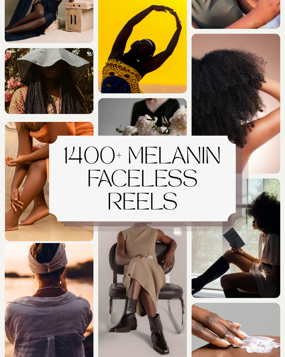 product image for melanin faceless reels