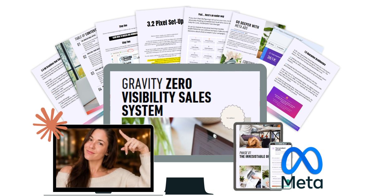 GRAVITY: Zero Visibility Sales System, 89-page PDF plus 6 bonus tools