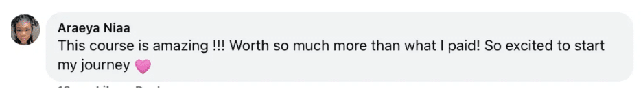 Customer testimonial