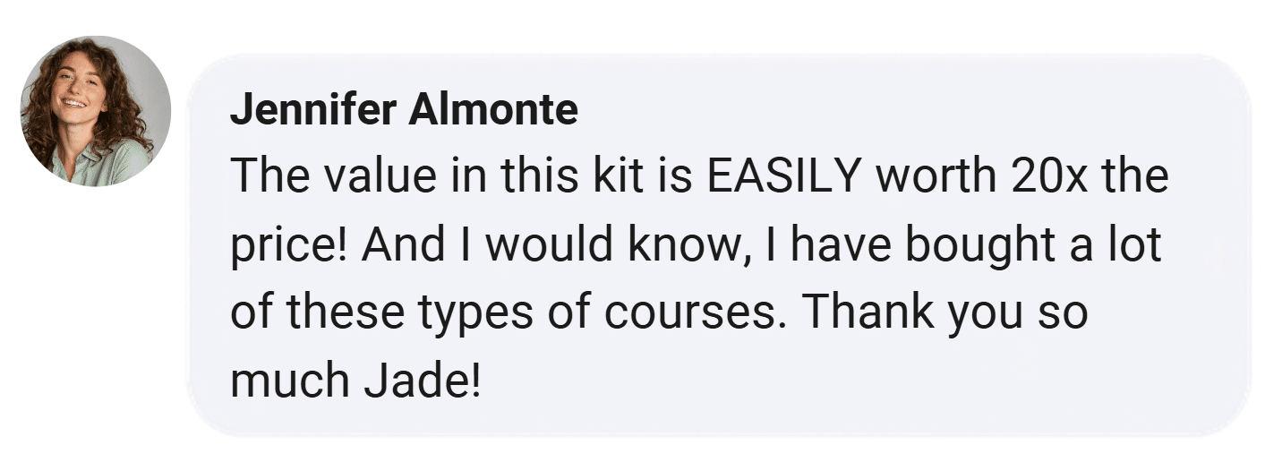 Customer testimonial