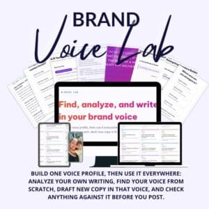 Brand voice lab product image